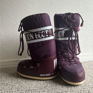Women’s Moon Boot Nylon Apres Ski Burgundy